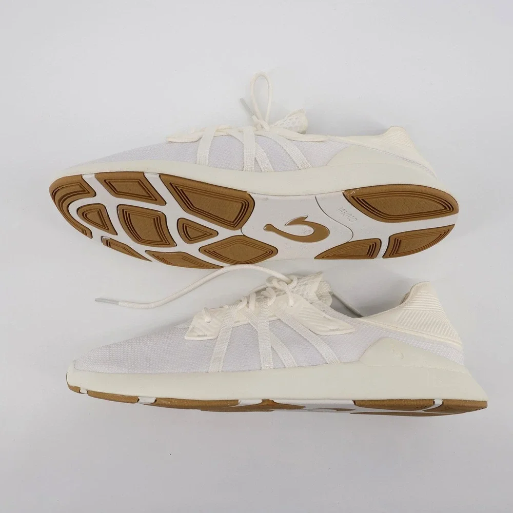 NEW OluKai Men's Holo Convertible Mesh Sneakers White Mens Size 11 Minor Flaws